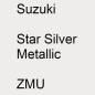 Preview: Suzuki, Star Silver Metallic, ZMU.